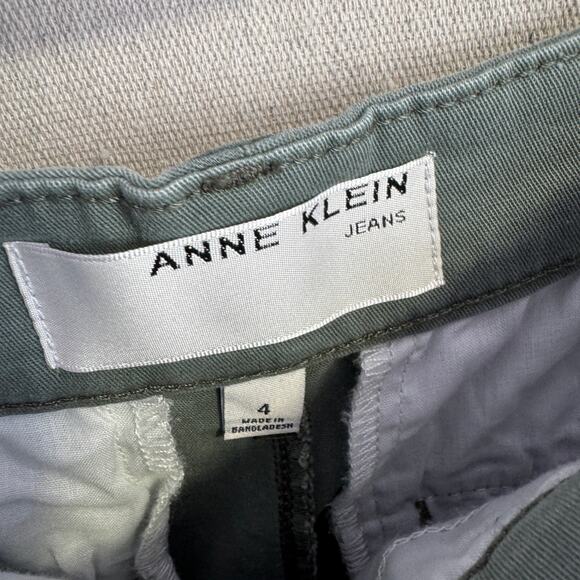 Anne Klein Jeans Size 4 Green Denim Casual Shorts with Pockets - Picture 7 of 11